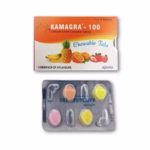 Kamagra Chewable Tablets Contain Sildenafil Citrate, Offering Fast-Acting Treatment for Erectile Dysfunction with Easy Chewing