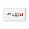 Tadalista CT 20 Mg Tablets Contain Tadalafil, Offering Fast-Acting Chewable Treatment for Erectile Dysfunction