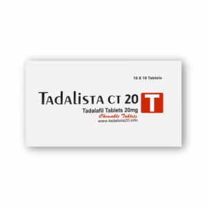 Tadalista CT 20 Mg Tablets Contain Tadalafil, Offering Fast-Acting Chewable Treatment for Erectile Dysfunction