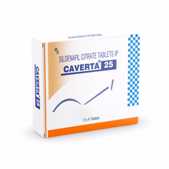 Caverta 25 mg Caverta 25 Mg Tablets Contain Sildenafil Citrate, Designed to Treat Mild Erectile Dysfunction Effectively