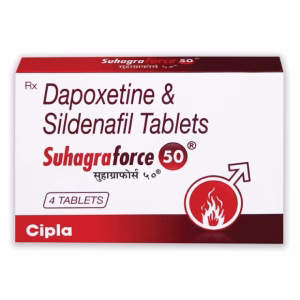 Suhagra Force Tablets Contain Sildenafil and Dapoxetine, Offering Dual Treatment for ED and Premature Ejaculation