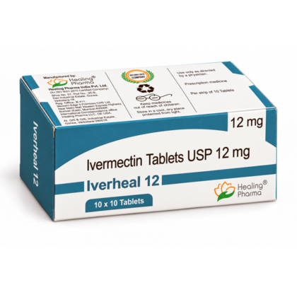 Iverheal 12 mg Ivermectin Tablets Box